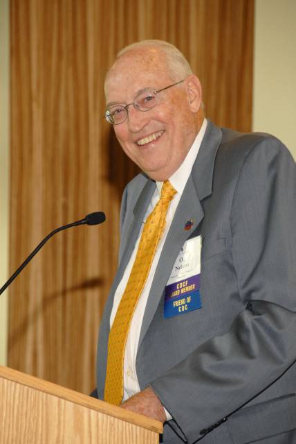 Oz Nelson speaks at a CDC Foundation event