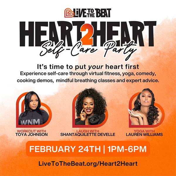 Live to the Beat Heart to Heart Event Information