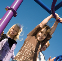students on the playground in Hickory Creek TN