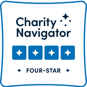 Charity Navigator 4-star rating badge