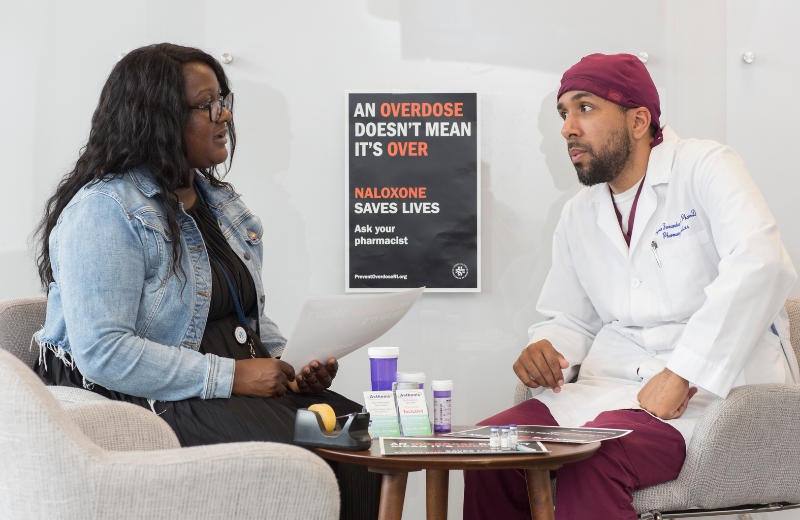 Healthcare workers and community providers receiving training and support