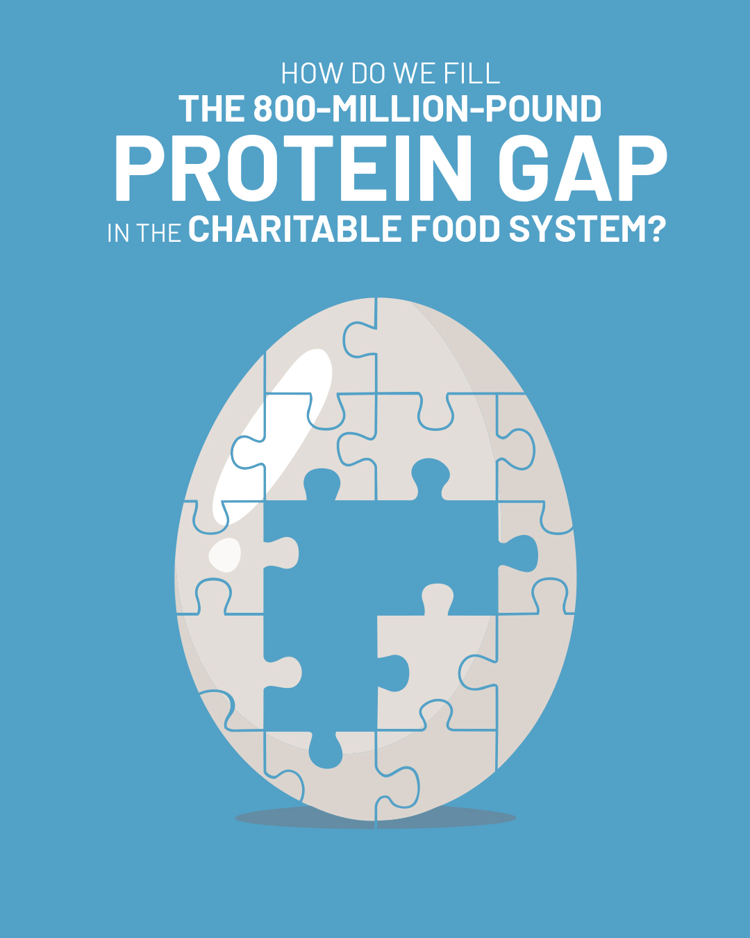 800 million pound protein gap campaign graphic