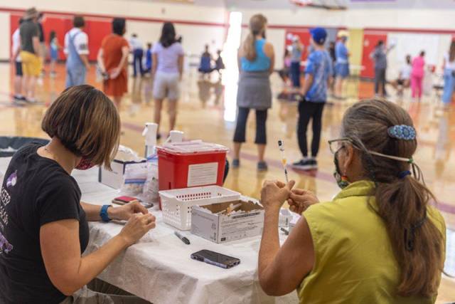 Health David Together offered vaccine outreach to both the campus and the local community.