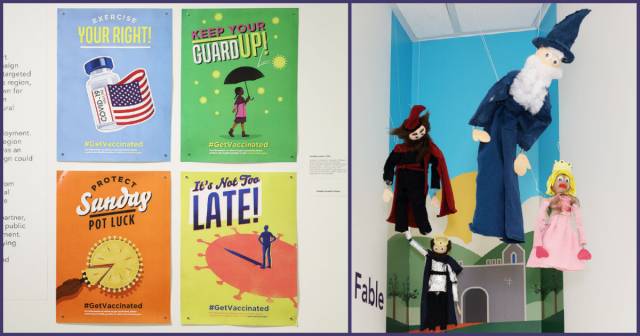 CDC Museum exhibit collage