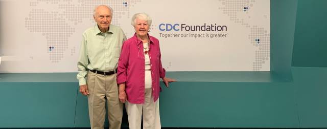 Walt and Mable Dowdle at the CDC Foundation