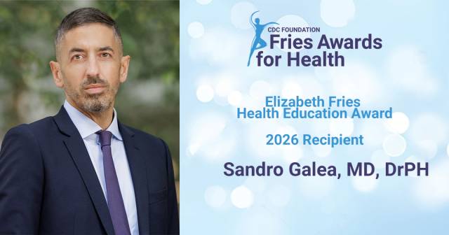 2026 Elizabeth Fries Health Education Recipient