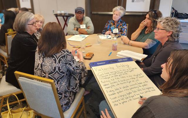 Participants around a table