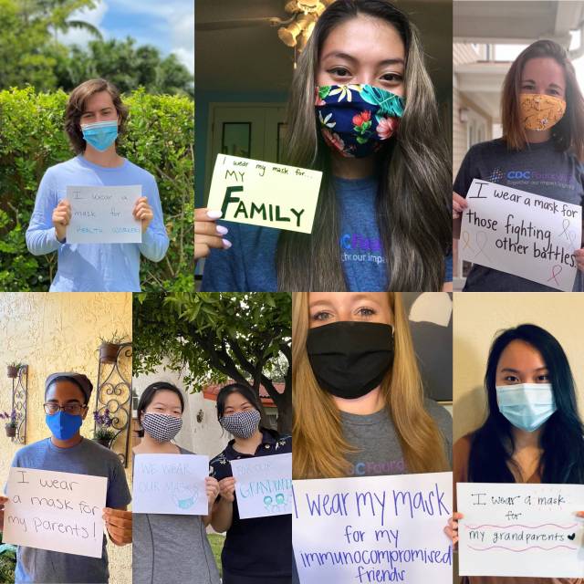 CDC Foundation Interns Mask Campaign