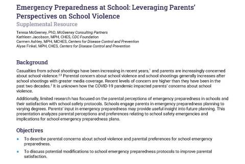 Text about protecting students at school