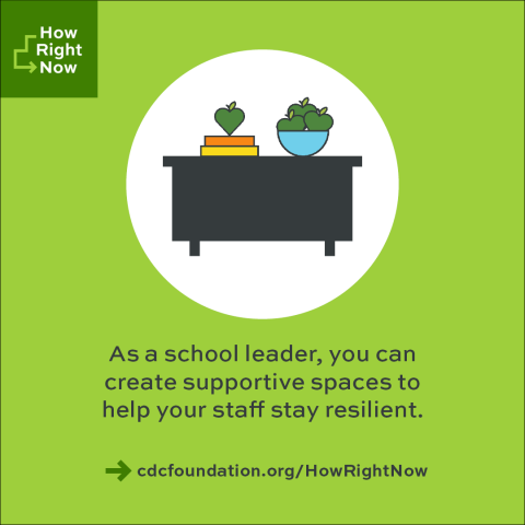 As a school leader, you can create supportive spaces to help your staff stay resilient.