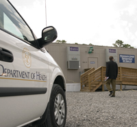 Health Dept building in Hancock Co MS